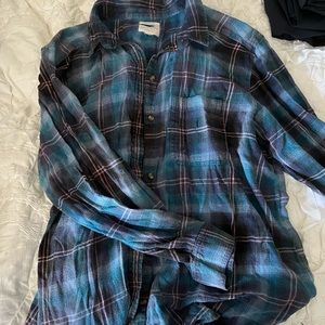 Boyfriend fit dressed flannel